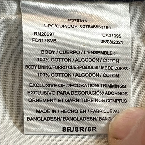 Dickie's Women's Lined Blue Jeans Regular Straight Cut Dark Wash Sz 8R W/31 L/32 - Picture 14 of 15